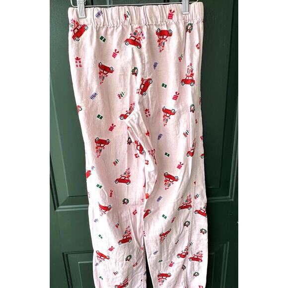 J. Crew Factory Sz XXS Pink Flannel Pajama Pants w/ Holiday Print Cozecore Soft - Picture 2 of 6